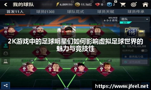 2K游戏中的足球明星们如何影响虚拟足球世界的魅力与竞技性